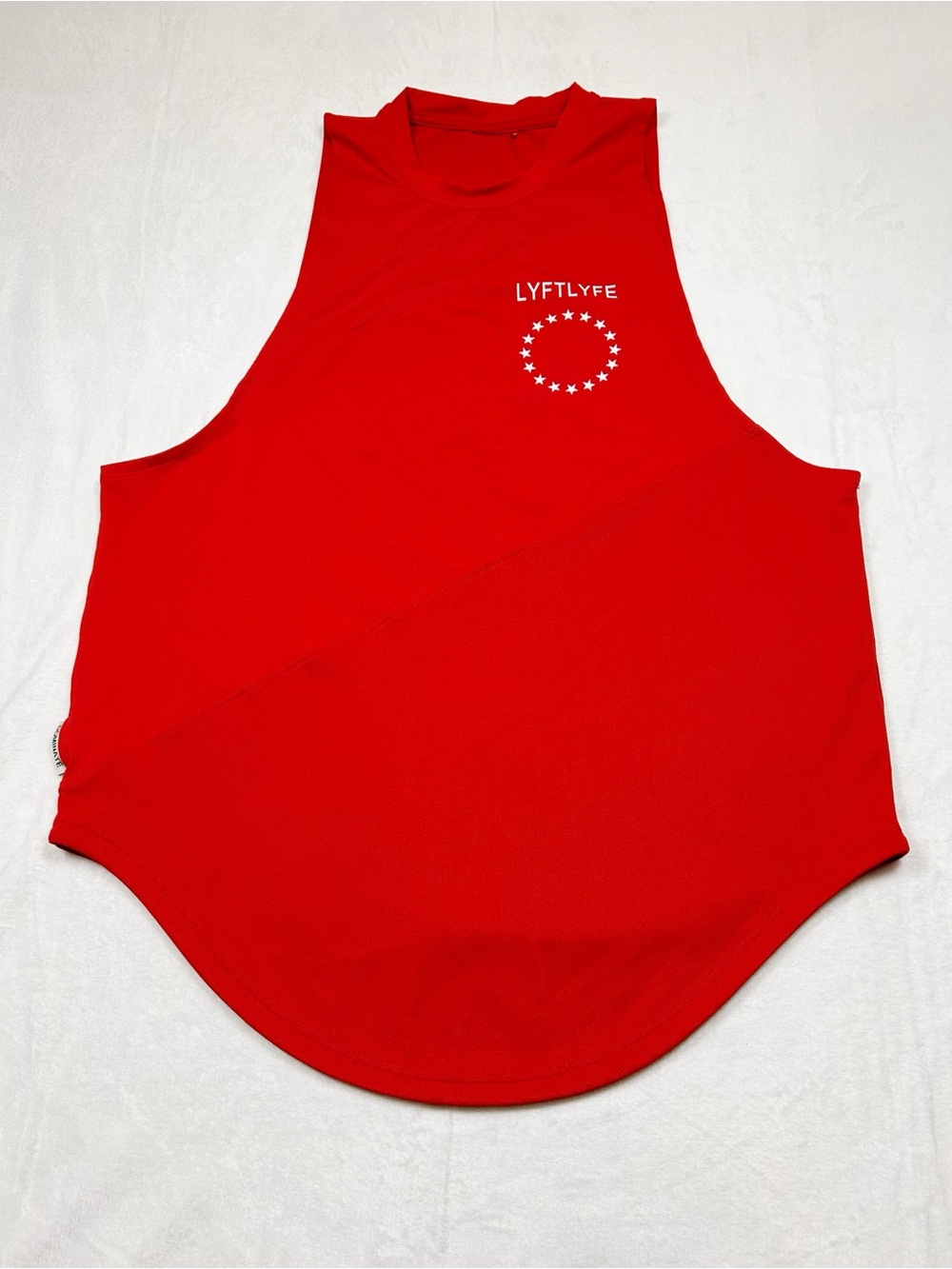 Lyftlyfe 3 Panel Cut Sleeve Tank, Lot of 2, Red and White Large - Picture 6 of 10